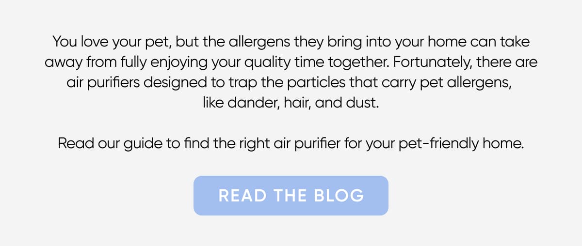 You love your pet, but the allergens they bring into your home can take away from fully enjoying quality time together