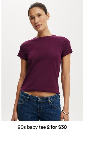 90s baby tee 2 for $30