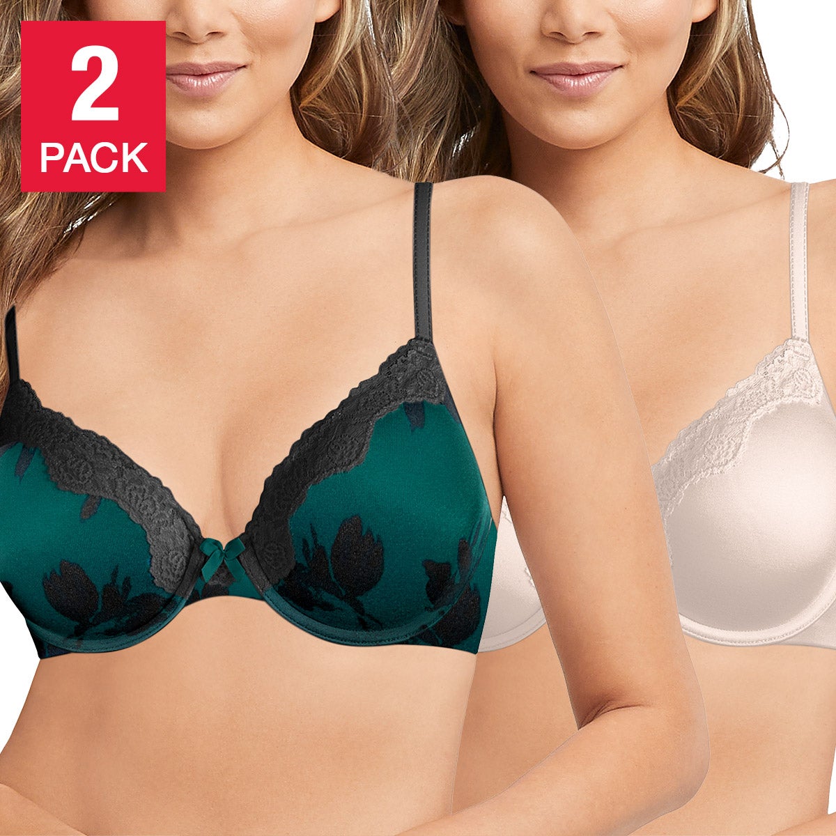 Maidenform Women's Comfort Devotion Bra, 2-Pack