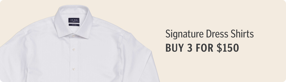 Looking for new dress shirts to add to your rotation? Check out our 3 for $150.