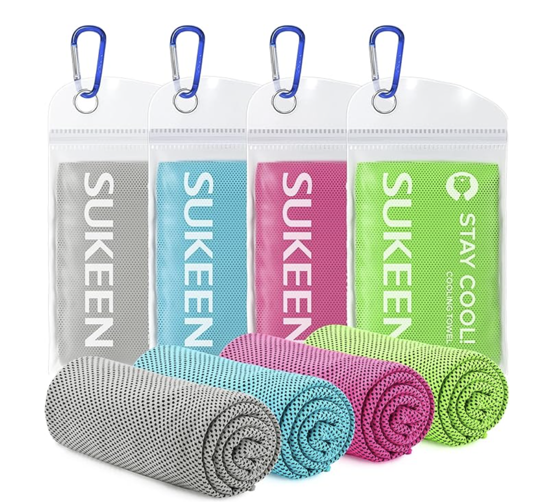 Sukeen Cooling Towels, 4-Pack