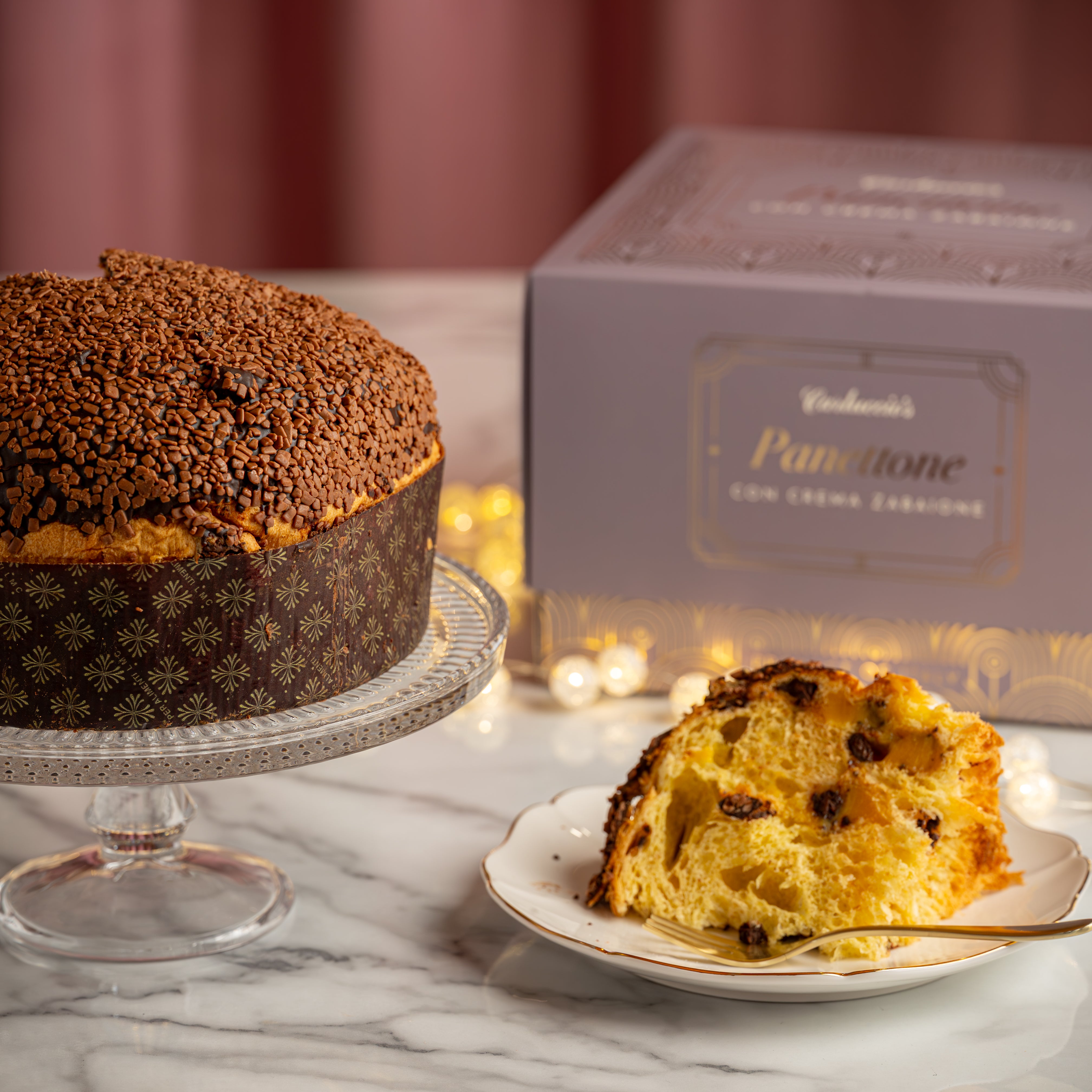 Image of Panettone con Crema Zabaione, 950g