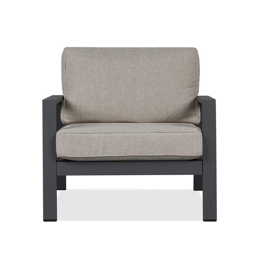 AEGEAN 30" Metal Outdoor Chair With Cushions by Real Flame