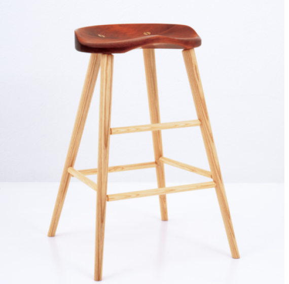 High Stool in cherry