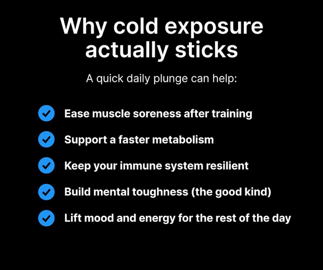 Why cold exposure actually sticks