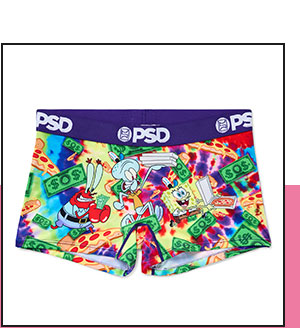 PSD SpongeBob SquarePants Pizza Delivery Boyshorts