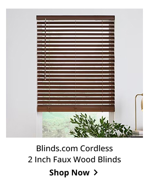 Blinds.com Cordless 2 Inch Faux Wood Blinds | Shop Now >