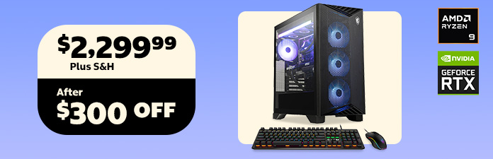 MSI Aegis Gaming Desktop $300 OFF
