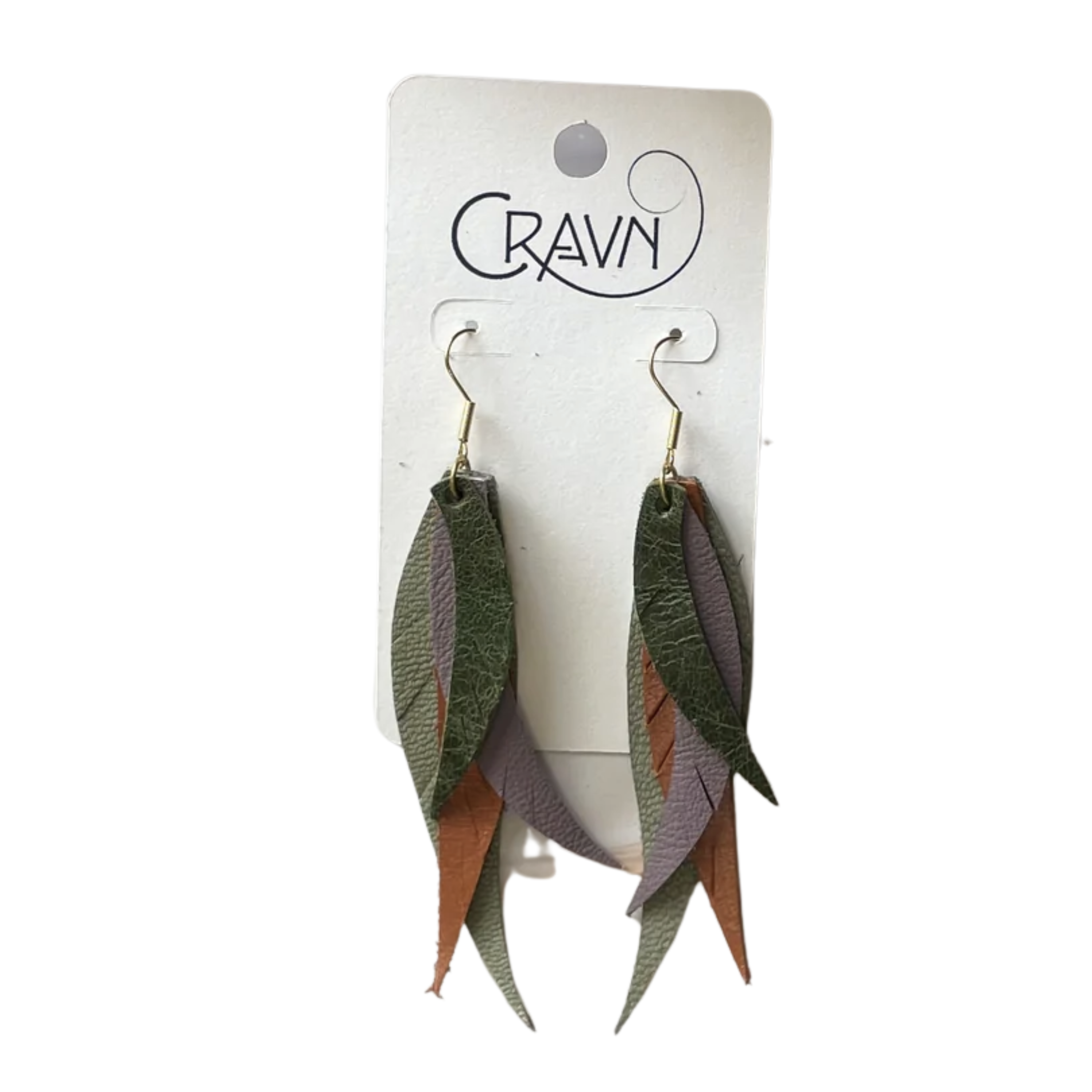 Image of Layered Feather Earrings