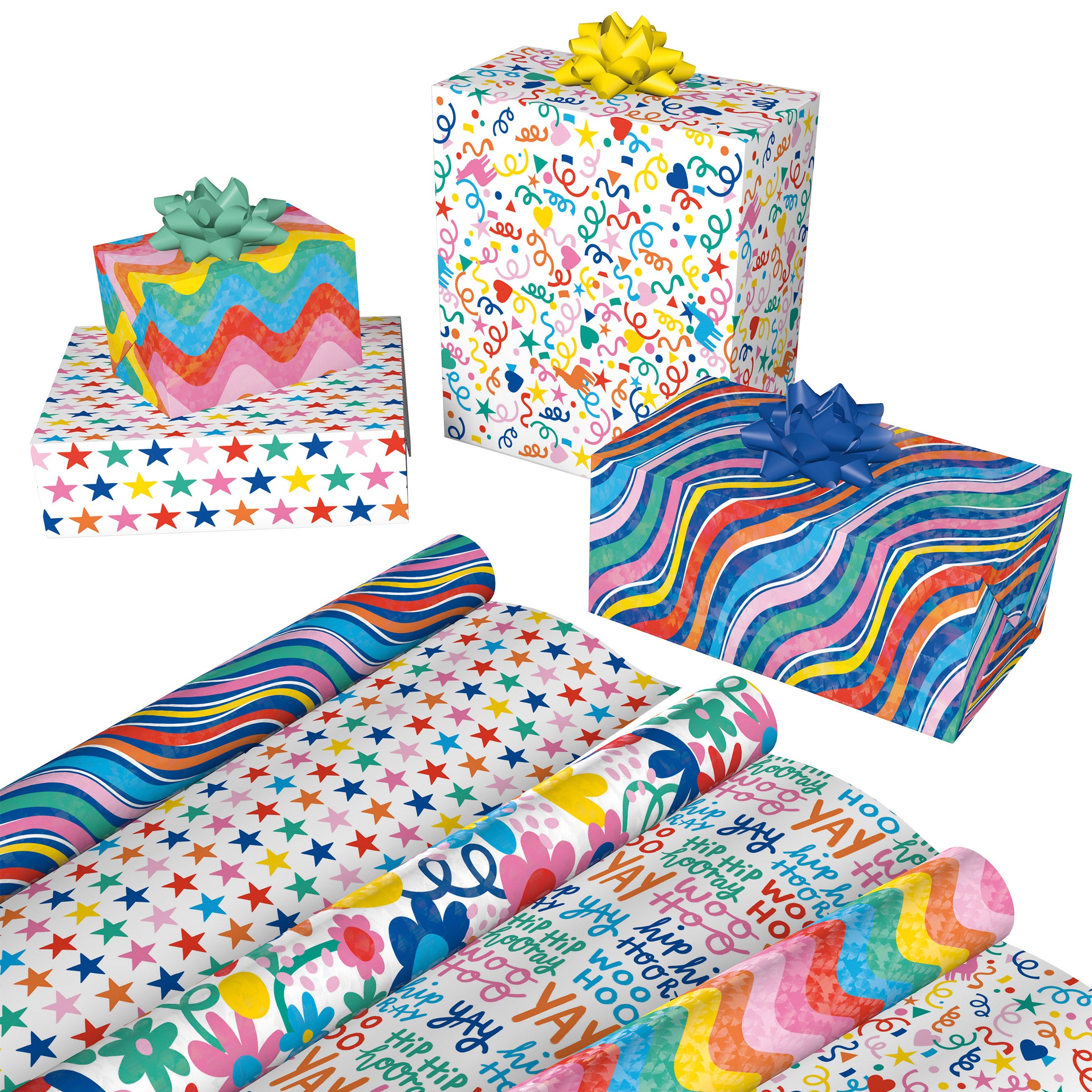 Kirkland Signature Double Sided Everyday Gift Wrap, 6-Rolls, 540 sq. ft. Total