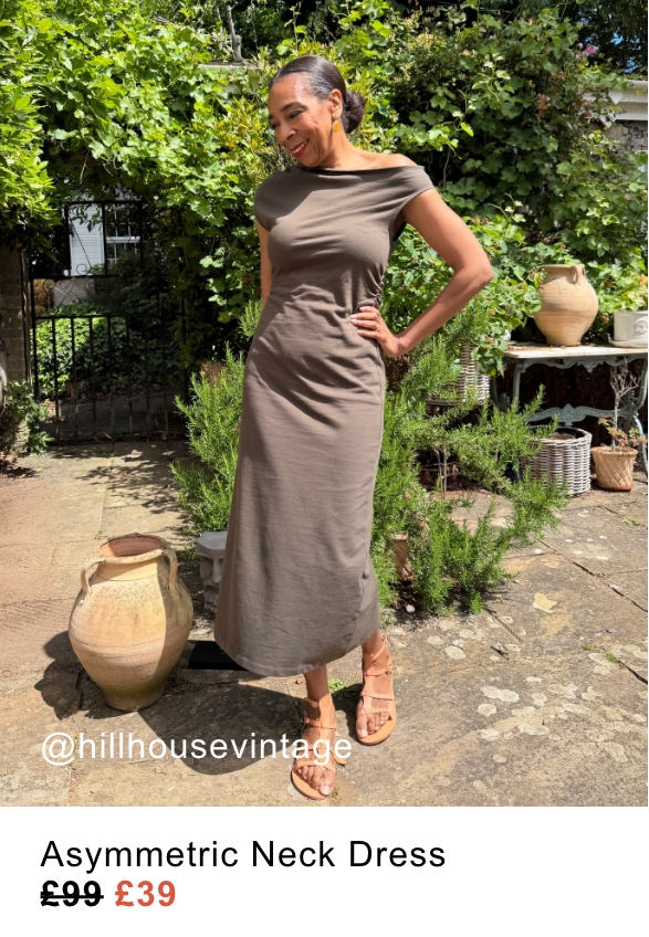 Asymmetric Neck Dress