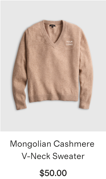 Mongolian Cashmere V-Neck Sweater