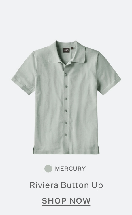 Riviera Knit Button Up - Mercury