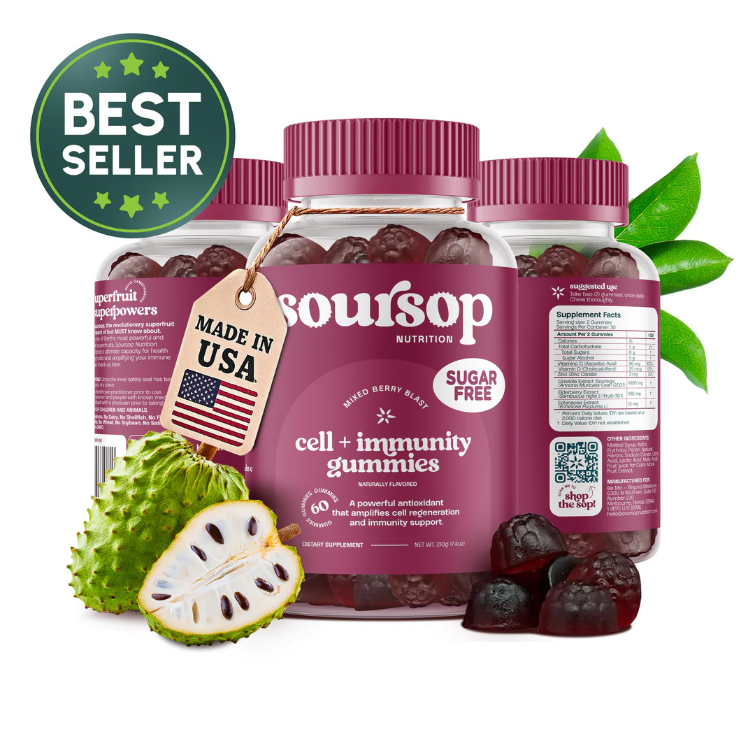 Image of Soursop Gummies 3 Pack