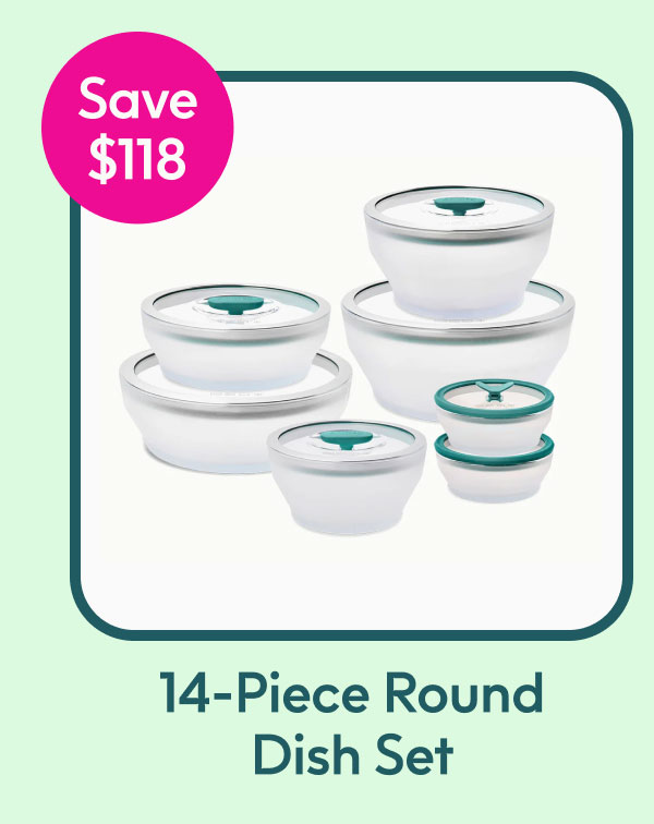 14-Piece Round Dish Set