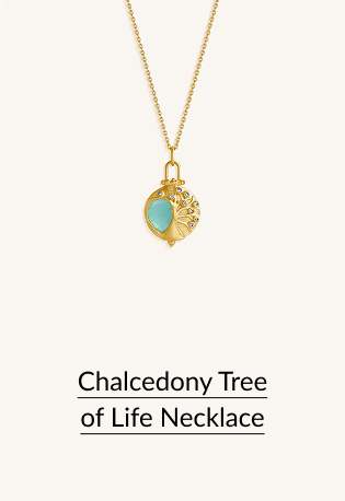 Chalcedony Tree of Life Necklace