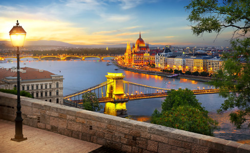 Bridge Danube River Budapest