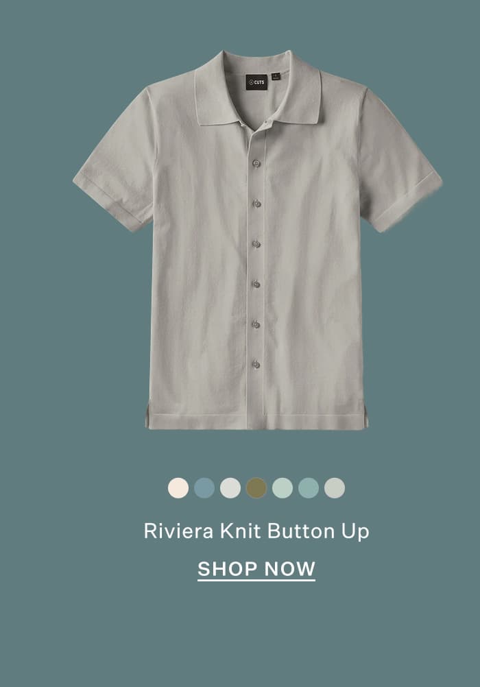 Riviera Knit Button Up