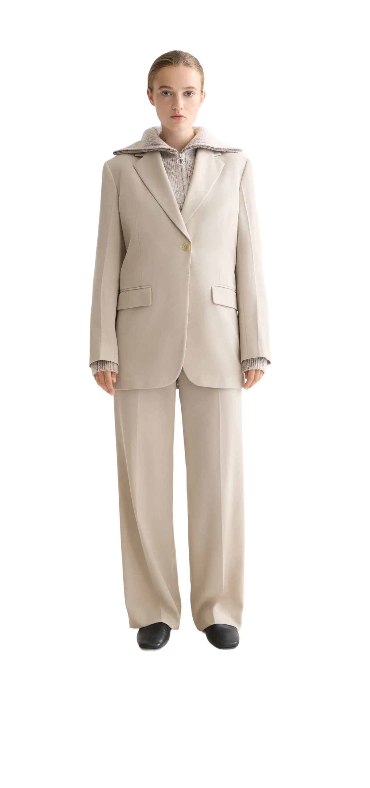 Gabardine single breasted Blazer