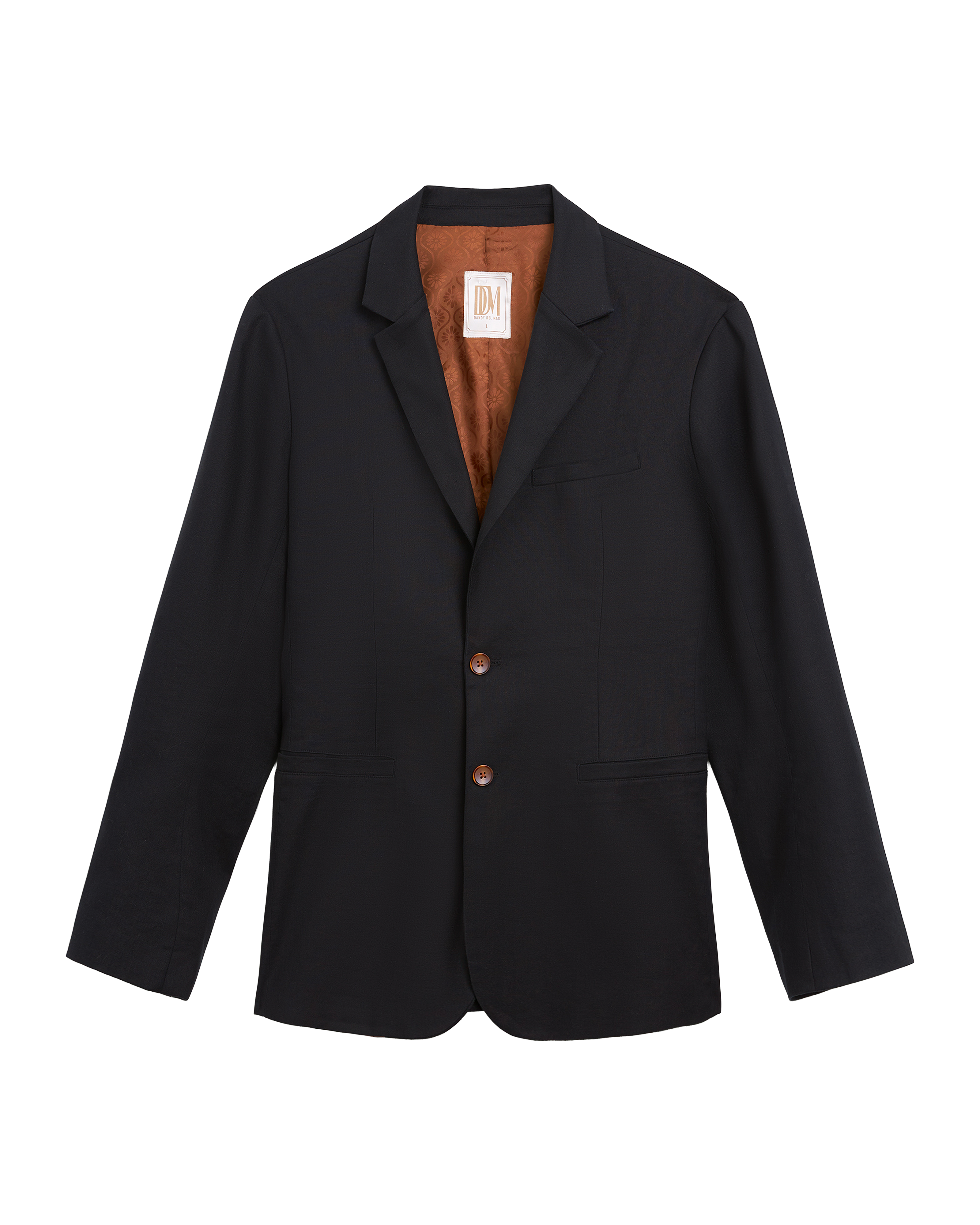 Image of The Brisa Linen Blazer - Onyx