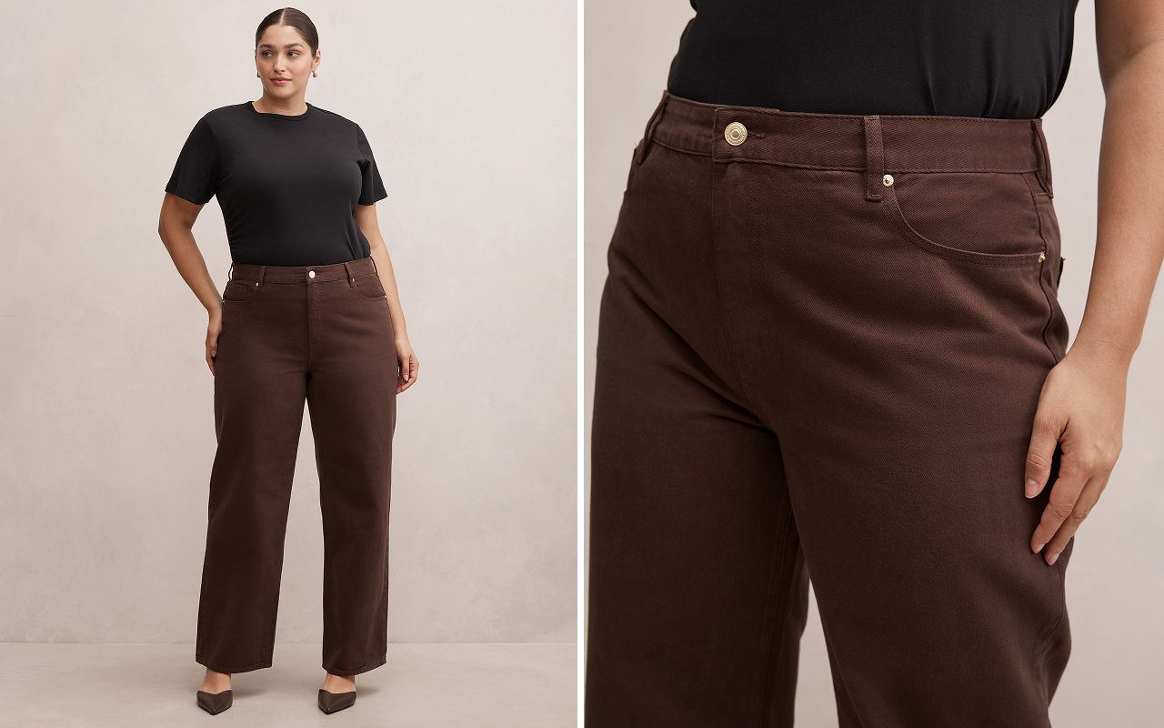 Gia Curve High Rise Wide Leg Jeans