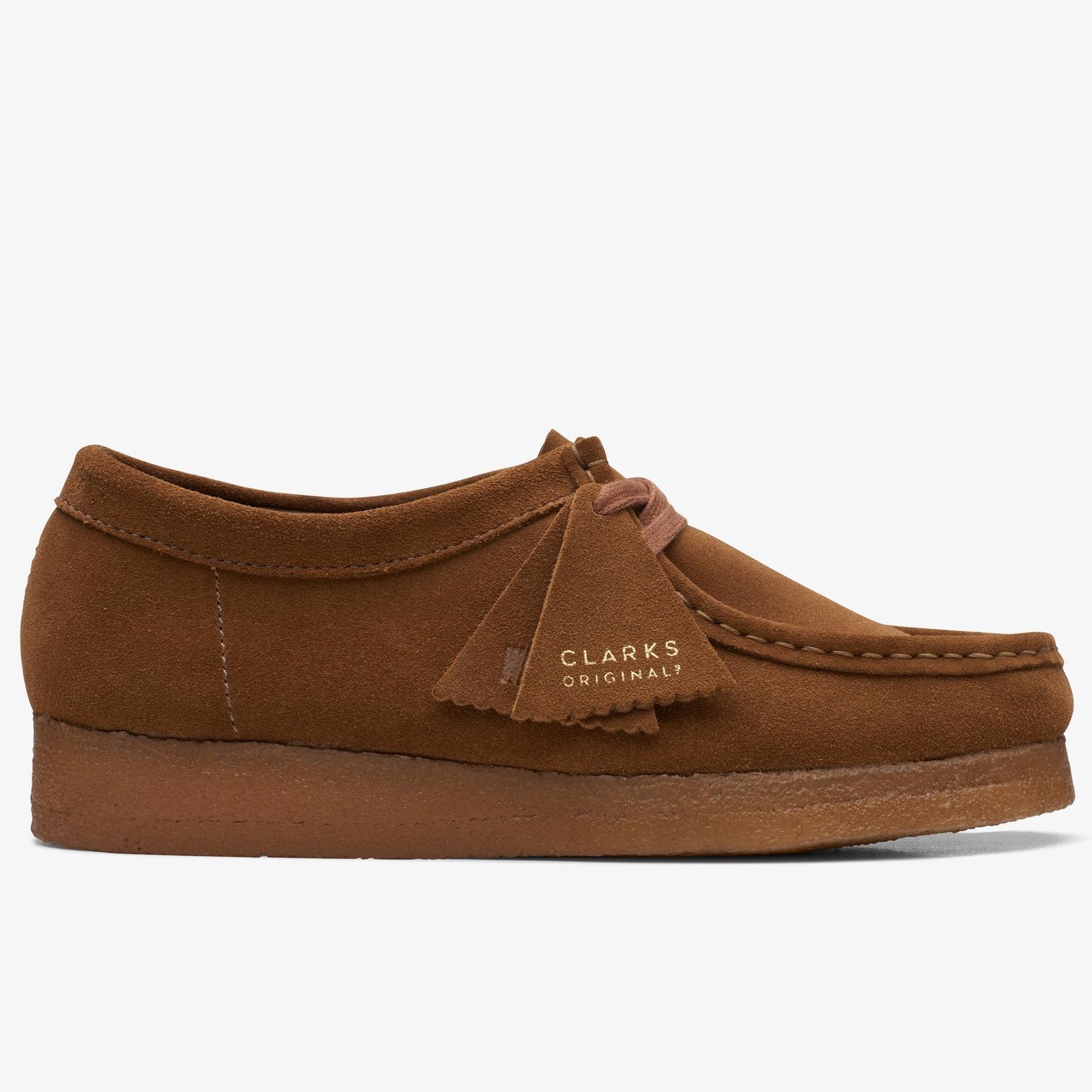 Shop Wallabee Cola Suede