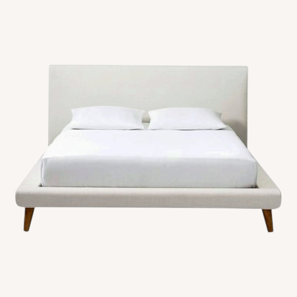 Image of West Elm Mod Upholstered Queen Bed