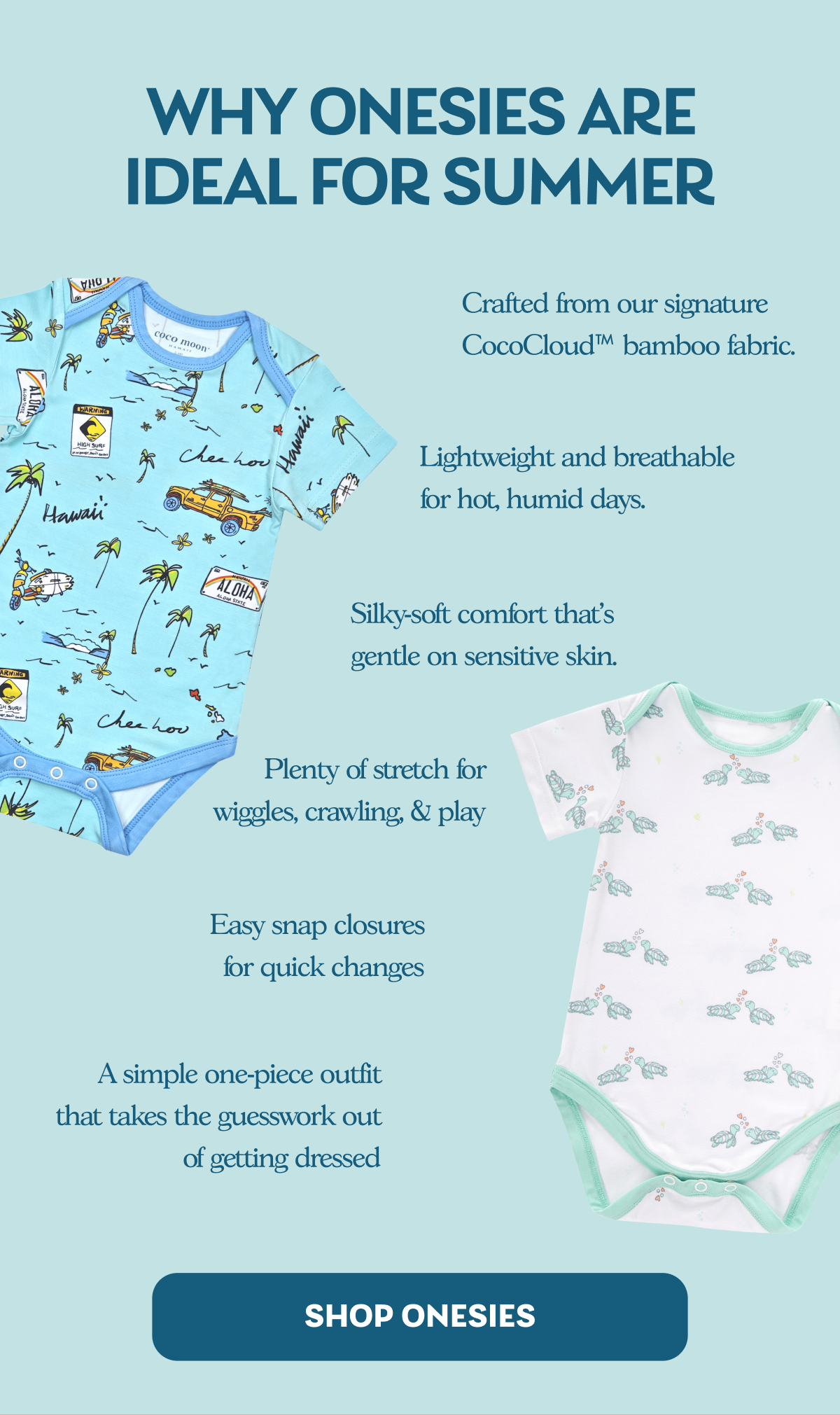 Why onesies are ideal for summer