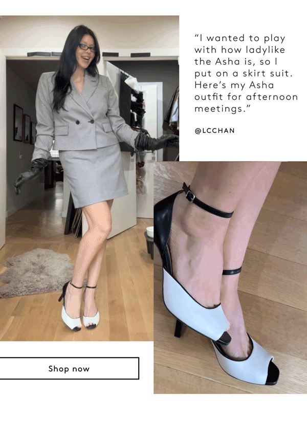 “I Wanted To Play With How Ladylike The Asha Is, So I Put On A Skirt Suit. Here's My Asha Outfit For Afternoon Meetings.” - @Lcchan