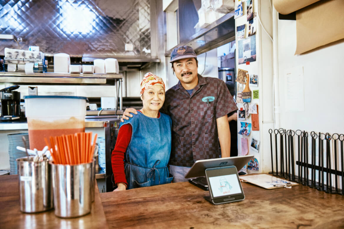 Keegan Fong, owner of Woon Kitchen and mother