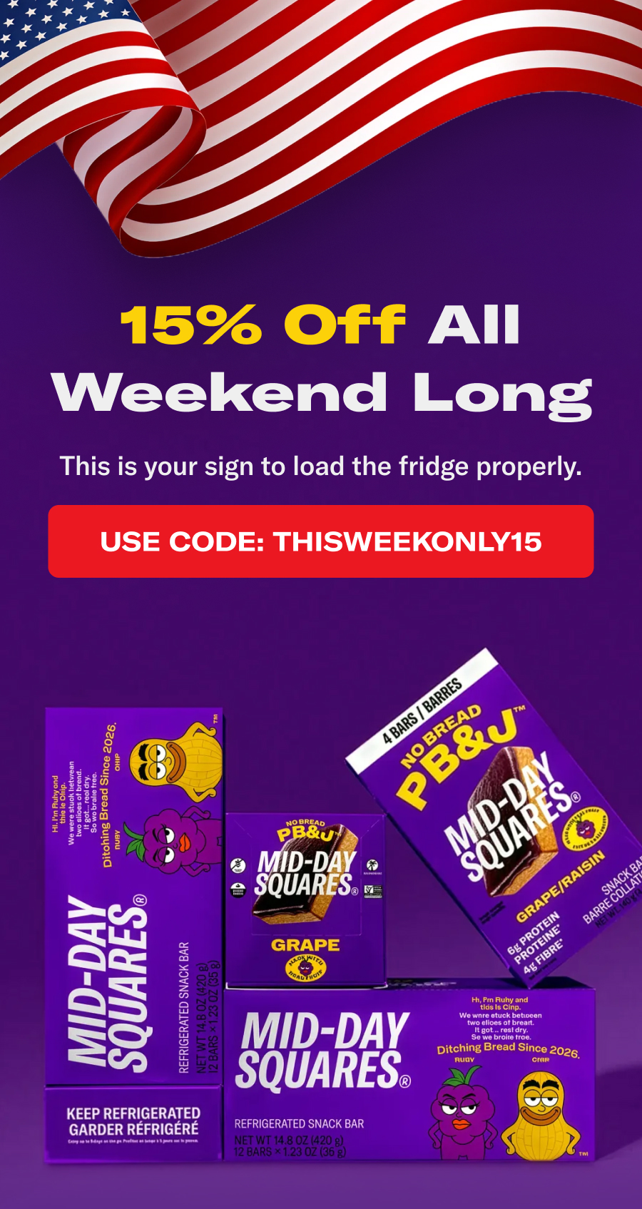 15% Off All Weekend Long!