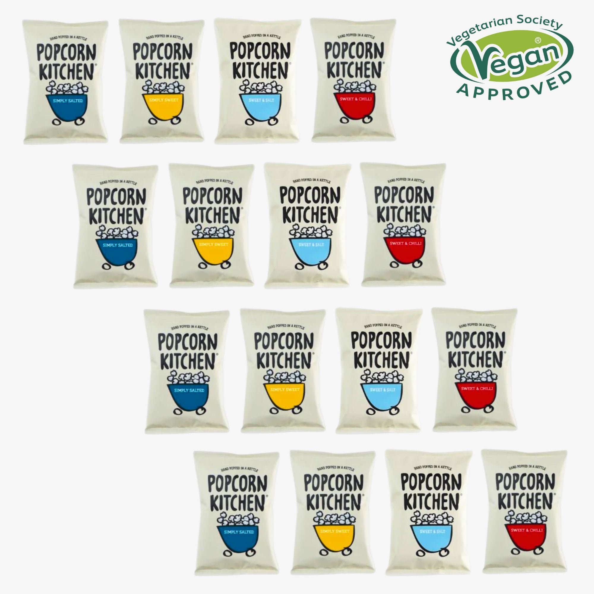 Image of Popcorn Mixed Selection: Sweet & Salt/Sweet/Salt/Chilli