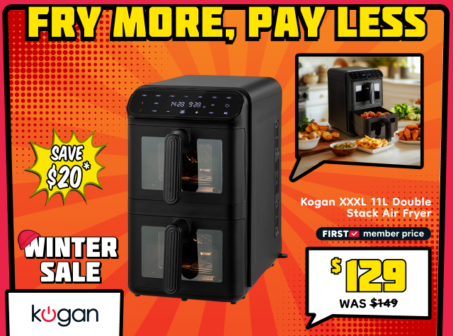 Kogan XXXL 11L Double Stack Air Fryer