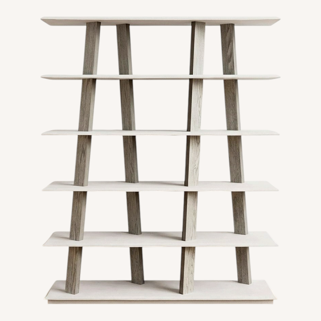 Image of Safavieh Light Gray Velvet Bookcase