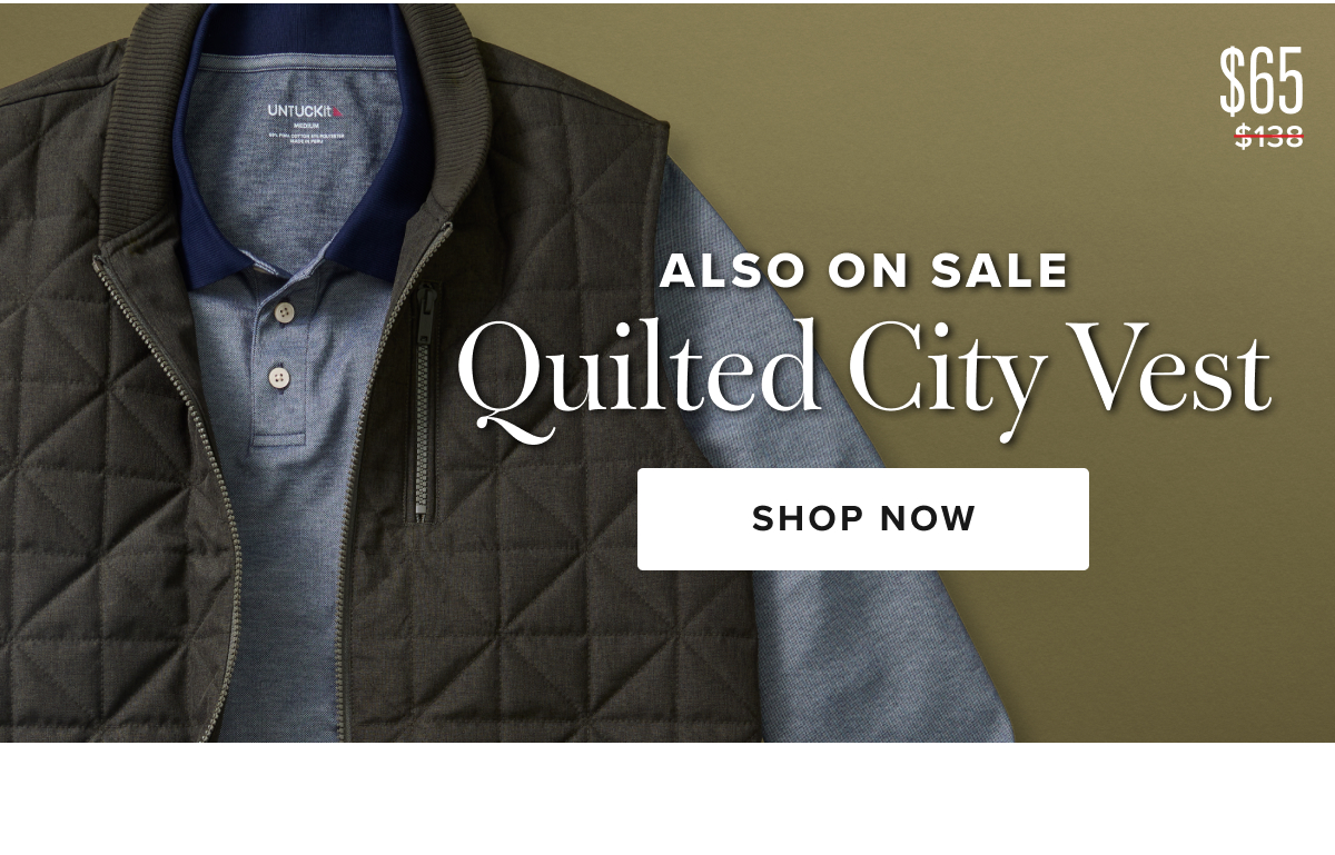 Also on Sale: $65 Quilted City Vest
