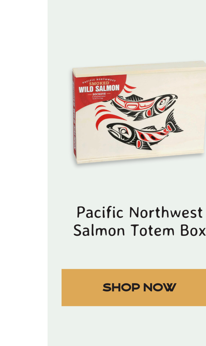 Pacific Northwest Salmon Totem Box