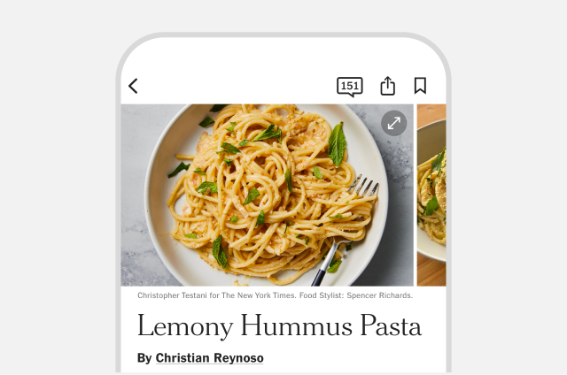 Lemony Hummus Pasta