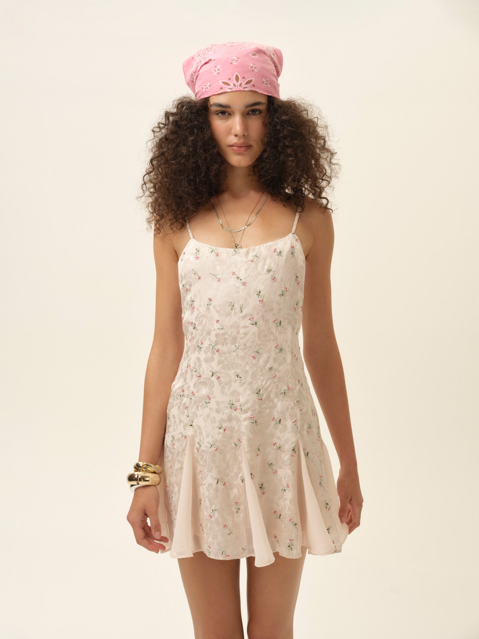 Image of Fallen Floral Mini Dress