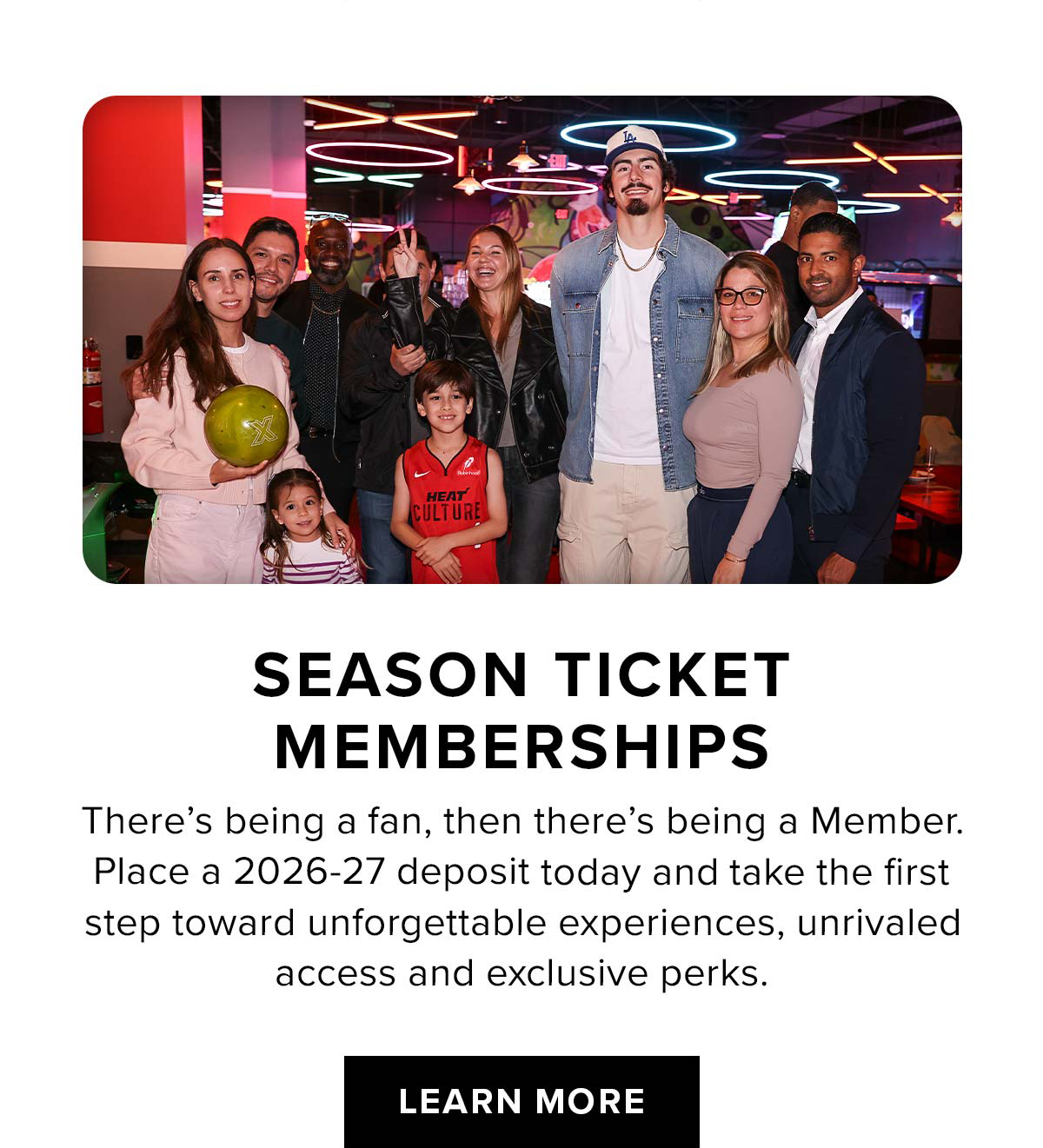 Season Ticket Memberships | Learn More
