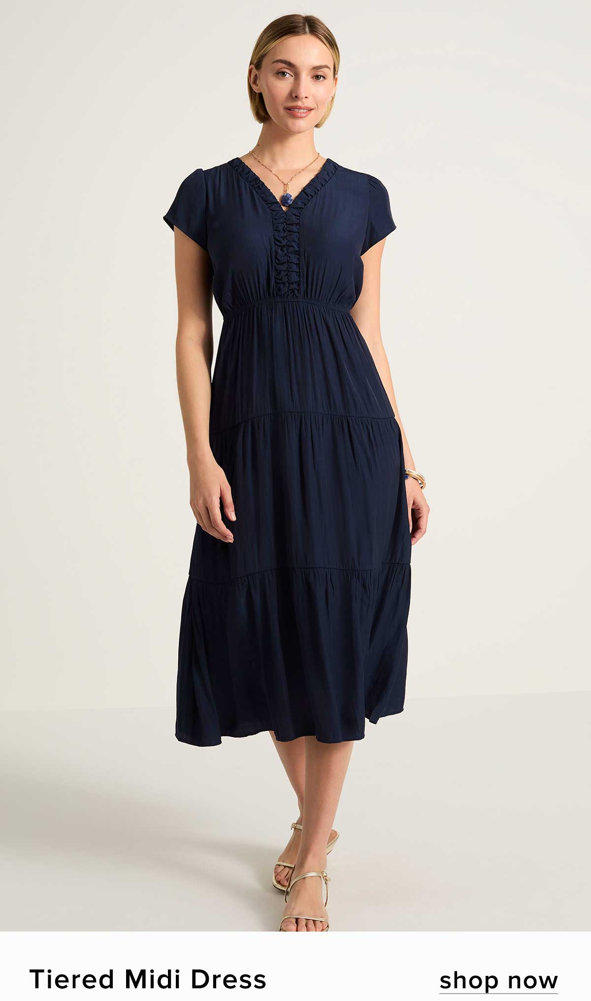 Tiered Midi Dress. Shop now