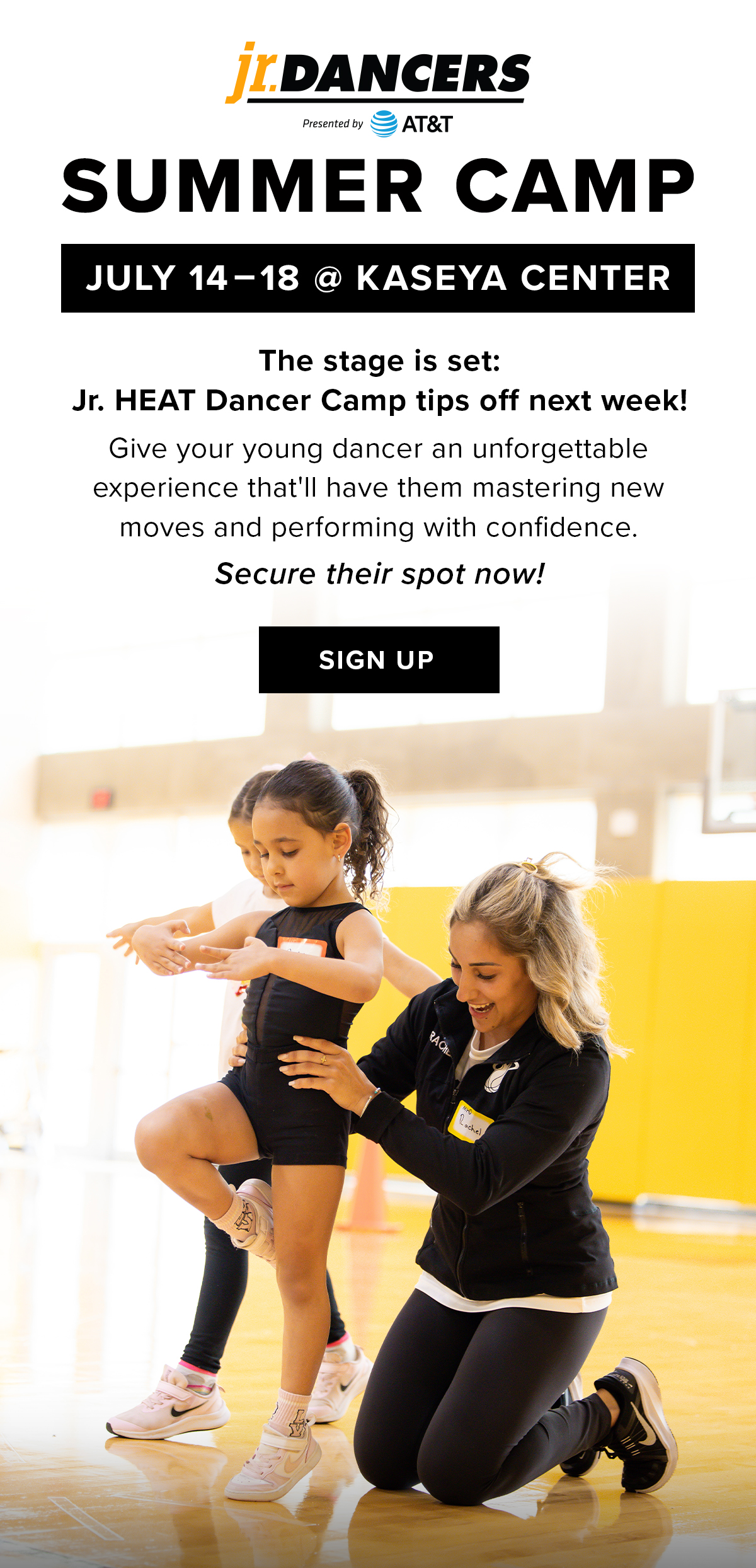 Jr. DANCERS Summer Camp | July 14-18 at Kaseya Center