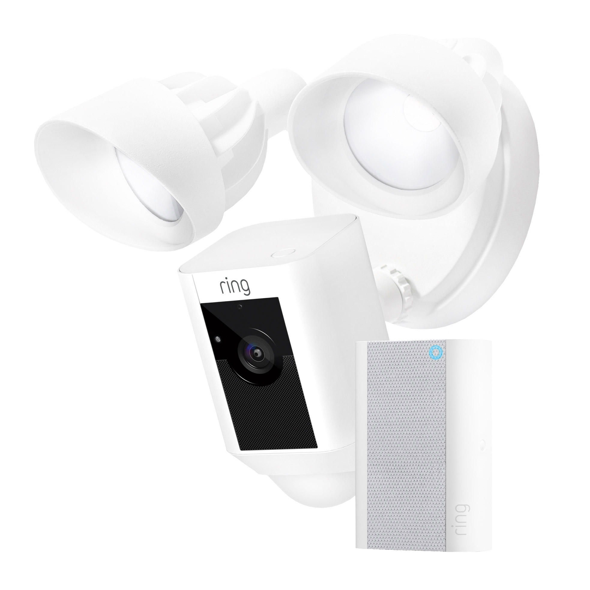 Ring Floodlight Cam Wired Plus with Chime Pro 2.0 (2nd Gen)