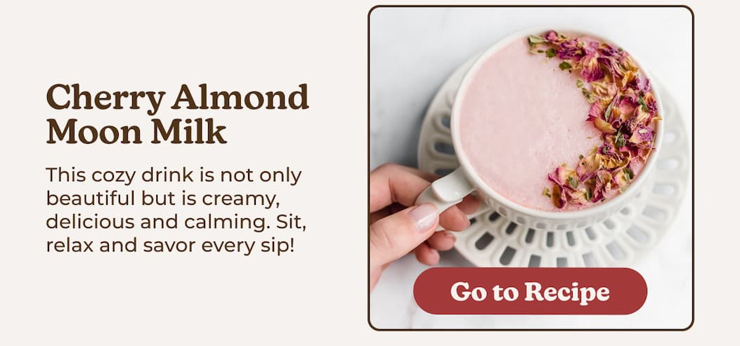 Cherry Almond Moon Milk Recipe