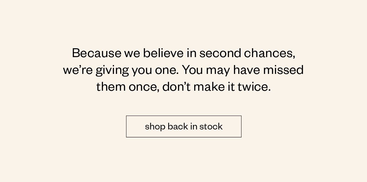 Shop Back in Stock