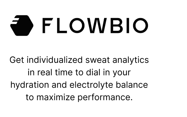 FLOWBIO | Get individualized sweat analytics in real time to dial in your hydration and electrolyte balance to maximize performance.