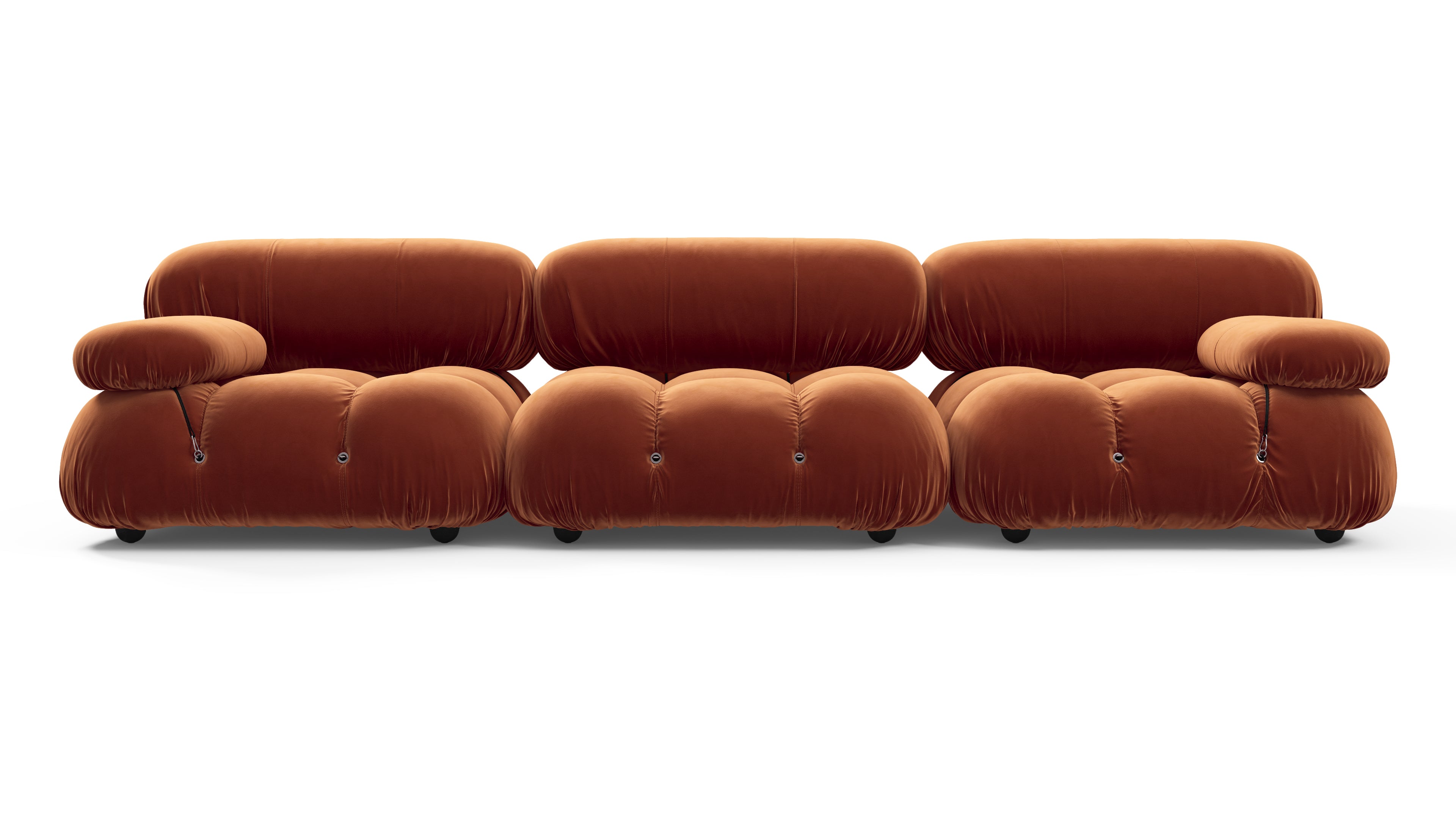 Image of Bellini Sofa - Mario Bellini Three Seater Sofa, Spice Velvet