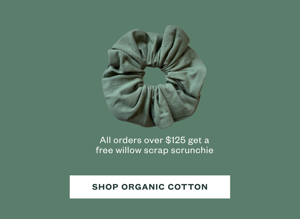 Free willow scrunchie