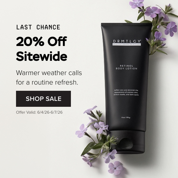 Last Chance: 20% Off Sitewide