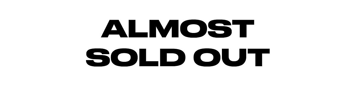 Text about popular styles and restock information, emphasizing "almost sold out".