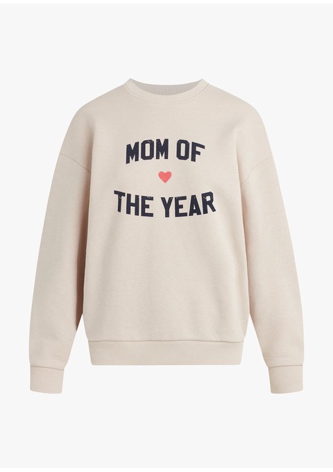 MOM OF THE YEAR SWEATSHIRT-heather oatmeal / XS